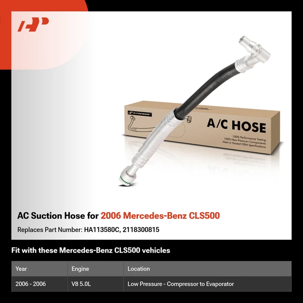 AC Suction Hose for 2006 Mercedes-Benz CLS500