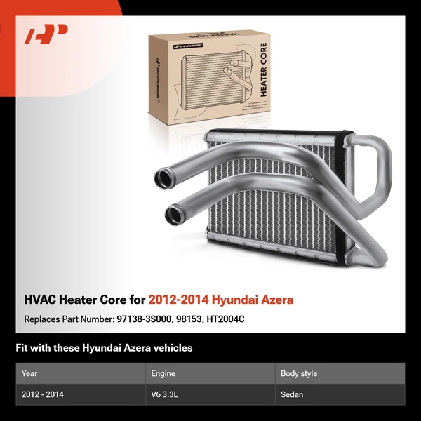 HVAC Heater Core for 2012-2014 Hyundai Azera