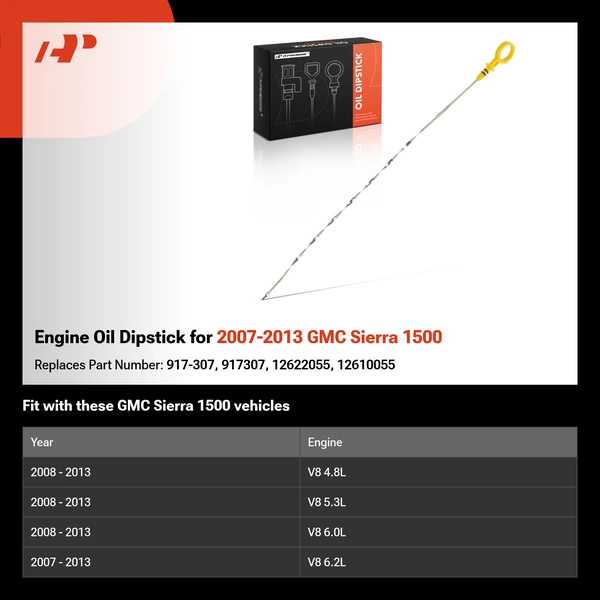 Engine Oil Dipstick for 2007-2013 GMC Sierra 1500