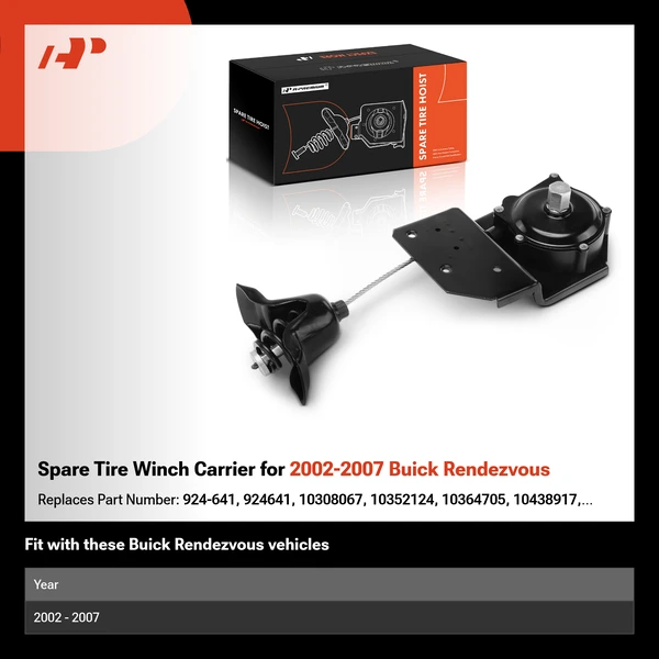 Spare Tire Winch Carrier for 2002-2007 Buick Rendezvous