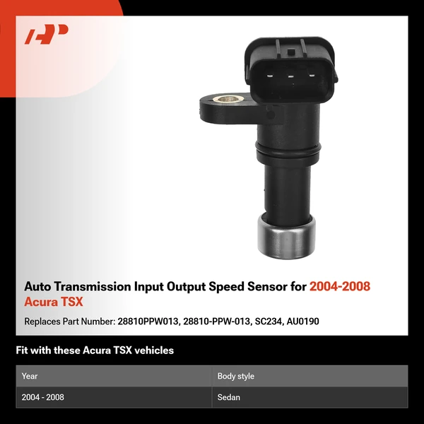 Auto Transmission Input Output Speed Sensor for 2004-2008 Acura TSX