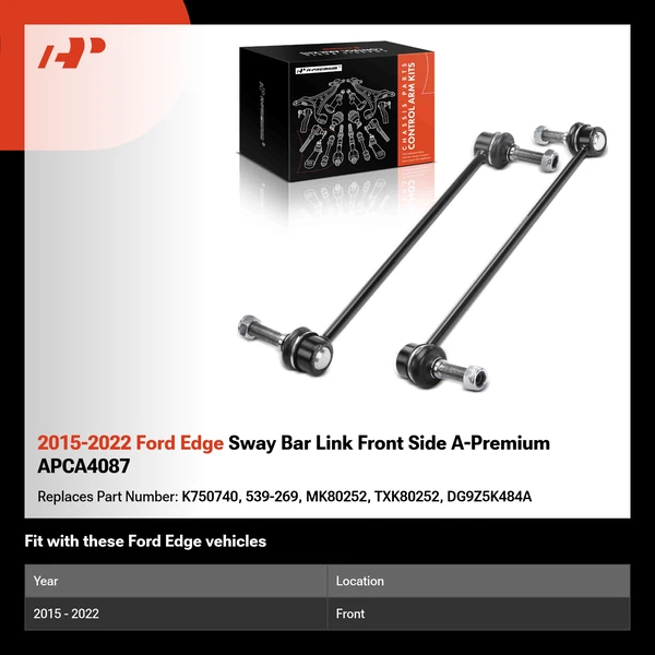 2015-2022 Ford Edge Sway Bar Link Front Side A-Premium APCA4087