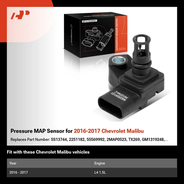 Pressure MAP Sensor for 2016-2017 Chevrolet Malibu