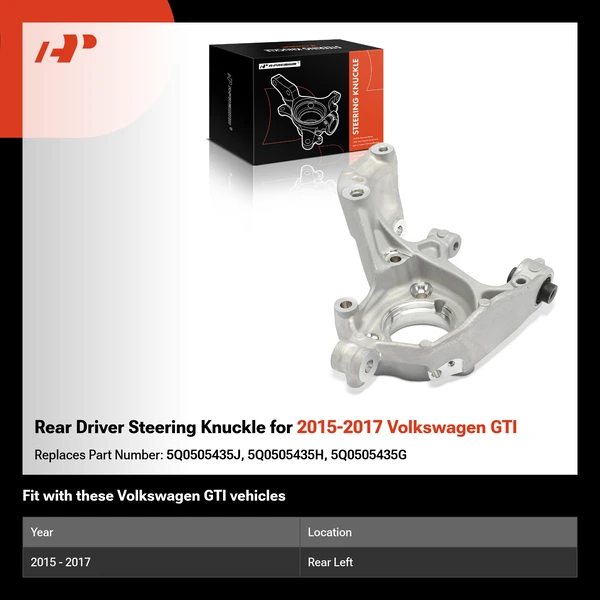 Rear Driver Steering Knuckle for 2015-2017 Volkswagen GTI