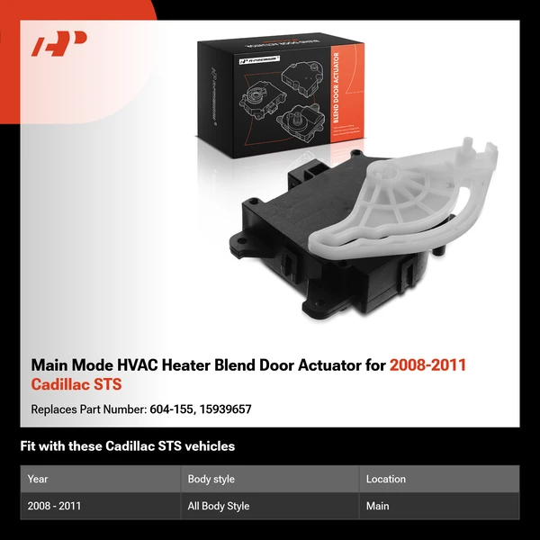 Main Mode HVAC Heater Blend Door Actuator for 2008-2011 Cadillac STS