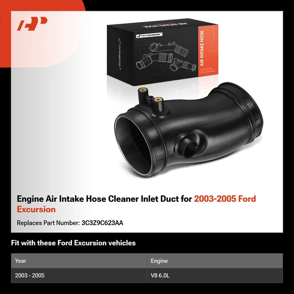 Engine Air Intake Hose Cleaner Inlet Duct for 2003-2005 Ford Excursion