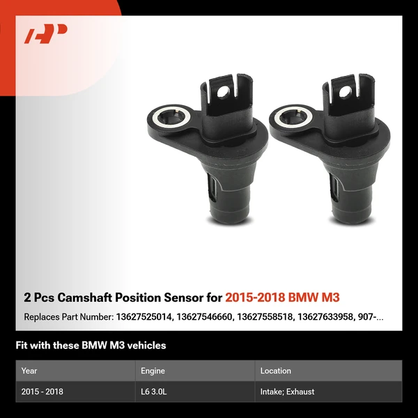 2 Pcs Camshaft Position Sensor for 2015-2018 BMW M3