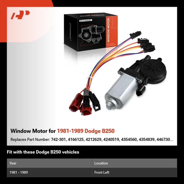 Window Motor for 1981-1989 Dodge B250