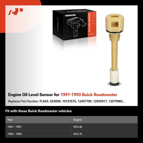 Engine Oil Level Sensor for 1991-1993 Buick Roadmaster