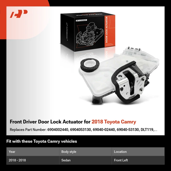 Front Driver Door Lock Actuator for 2018 Toyota Camry