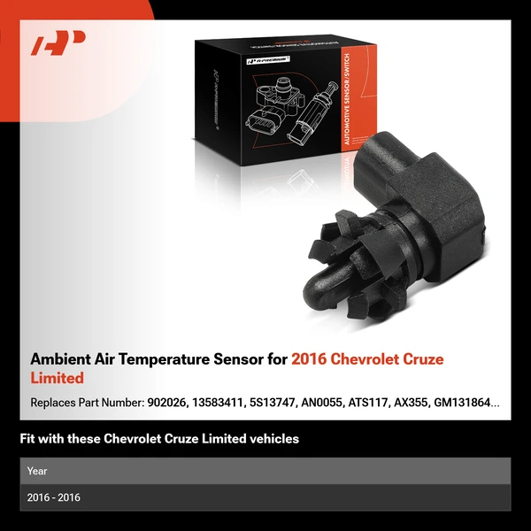 Ambient Air Temperature Sensor for 2016 Chevrolet Cruze Limited