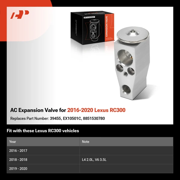 AC Expansion Valve for 2016-2020 Lexus RC300