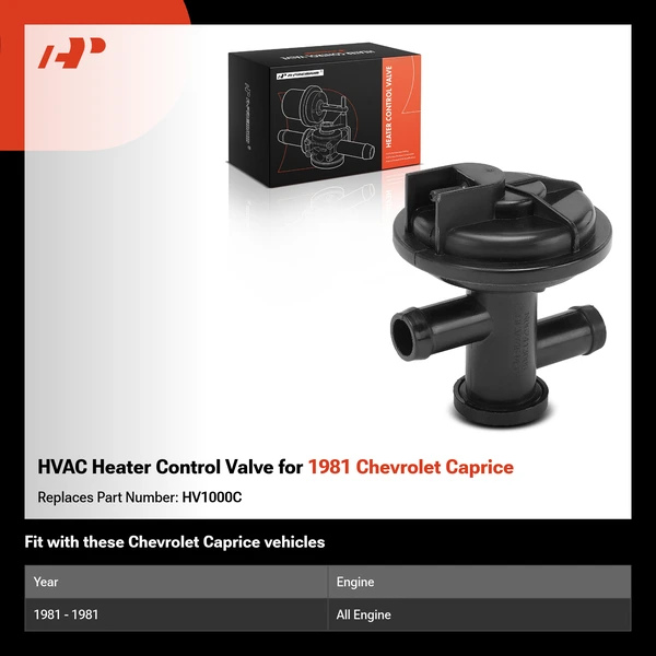 HVAC Heater Control Valve for 1981 Chevrolet Caprice