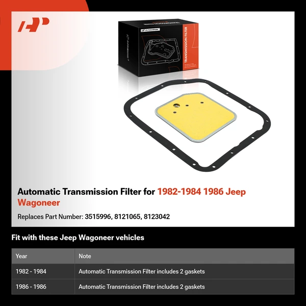 Automatic Transmission Filter for 1982-1984 1986 Jeep Wagoneer
