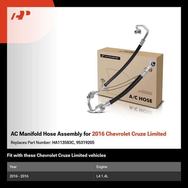 AC Manifold Hose Assembly for 2016 Chevrolet Cruze Limited