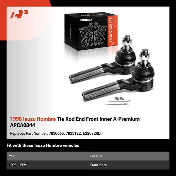 1998 Isuzu Hombre Tie Rod End Front Inner A-Premium APCA0844