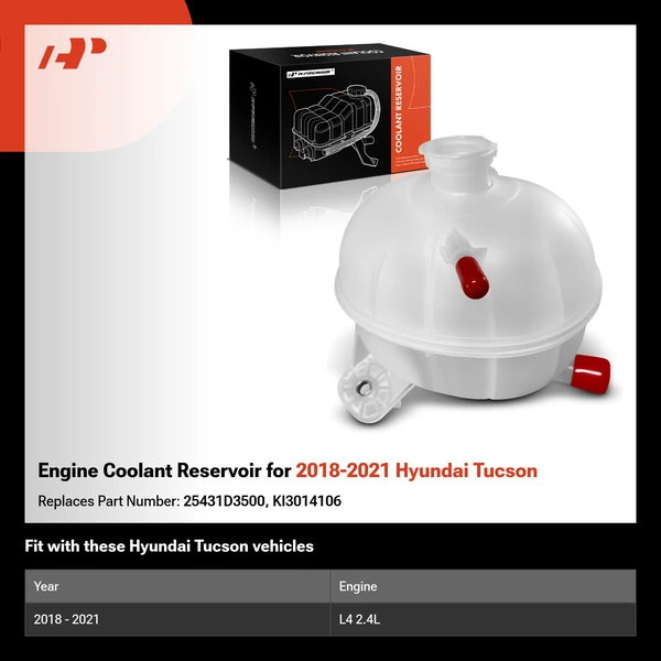 Engine Coolant Reservoir for 2018-2021 Hyundai Tucson