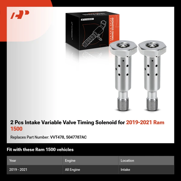 2 Pcs Intake Variable Valve Timing Solenoid for 2019-2021 Ram 1500