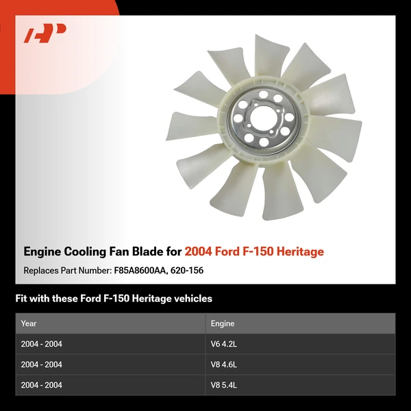 Engine Cooling Fan Blade for 2004 Ford F-150 Heritage