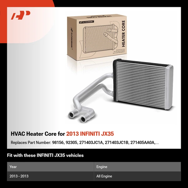 HVAC Heater Core for 2013 INFINITI JX35