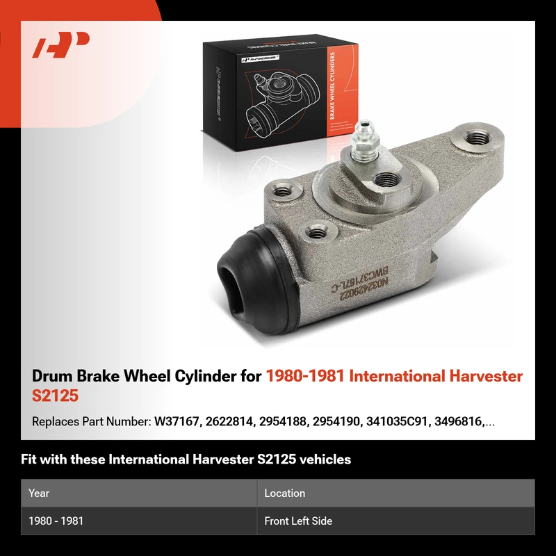 Drum Brake Wheel Cylinder for 1980-1981 International Harvester S2125