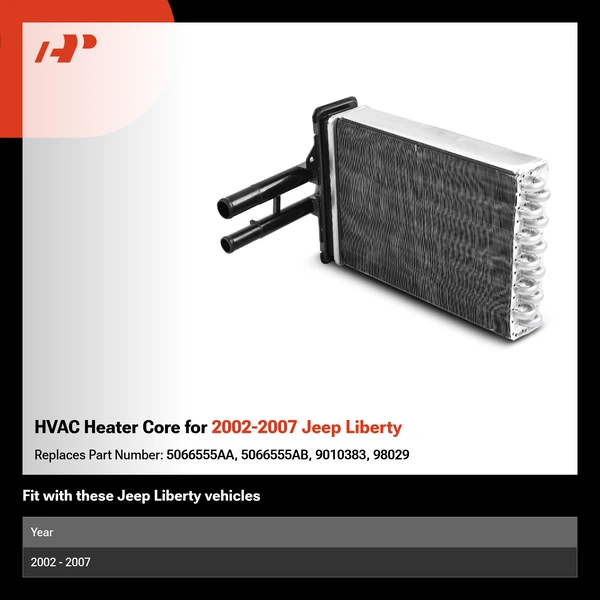 HVAC Heater Core for 2002-2007 Jeep Liberty
