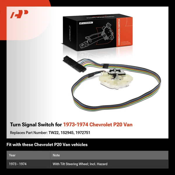 Turn Signal Switch for 1973-1974 Chevrolet P20 Van