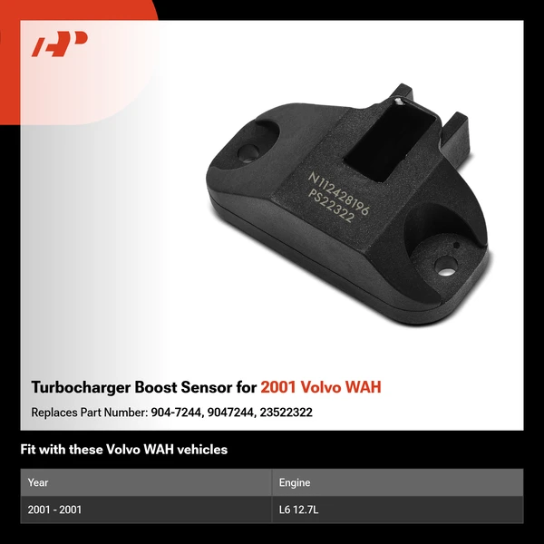 Turbocharger Boost Sensor for 2001 Volvo WAH