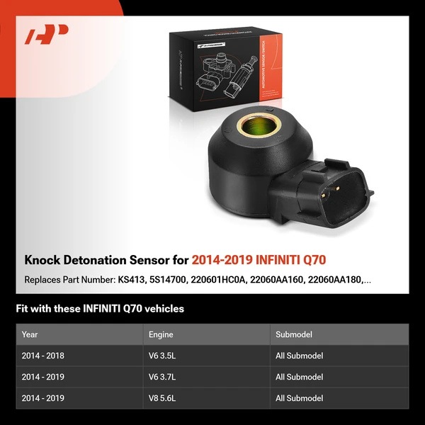 Knock Detonation Sensor for 2014-2019 INFINITI Q70