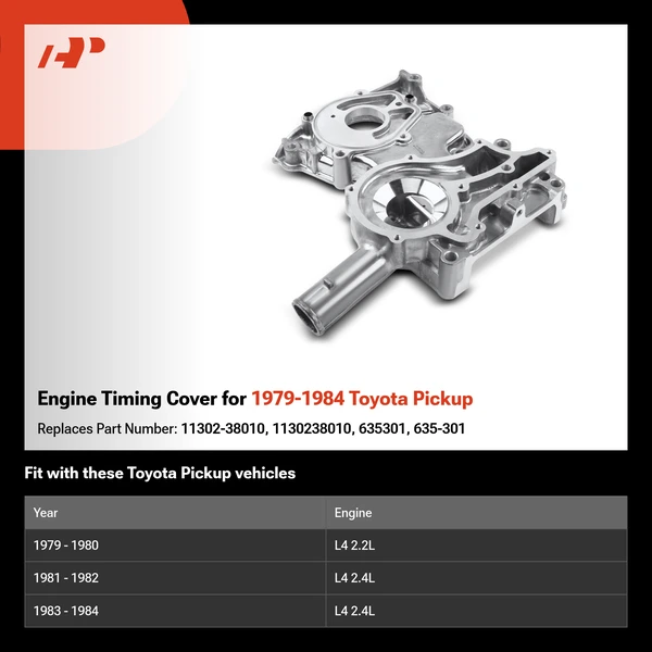 Engine Timing Cover for 1979-1984 Toyota Pickup