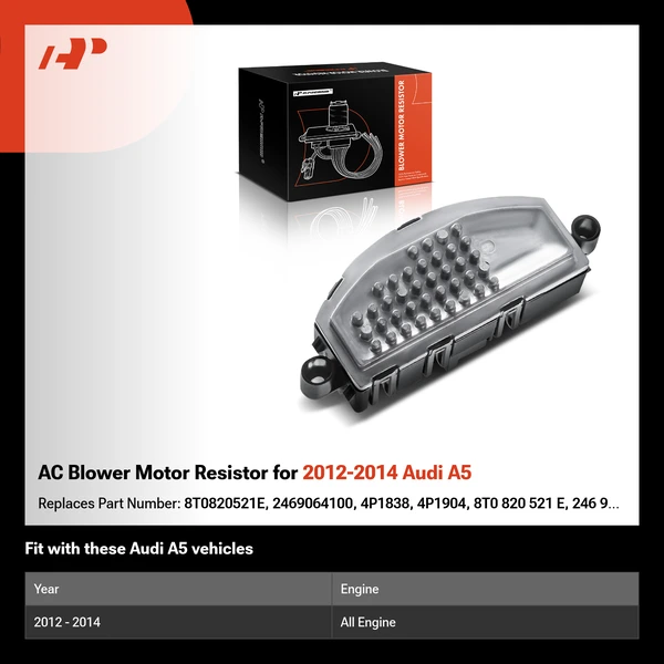 AC Blower Motor Resistor for 2012-2014 Audi A5