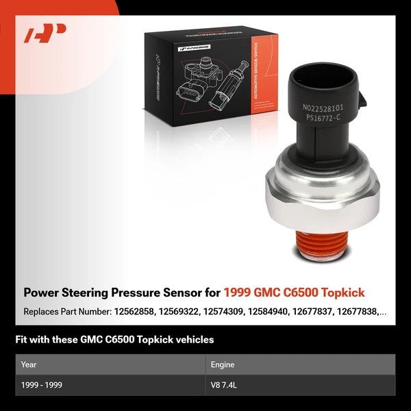 Power Steering Pressure Sensor for 1999 GMC C6500 Topkick