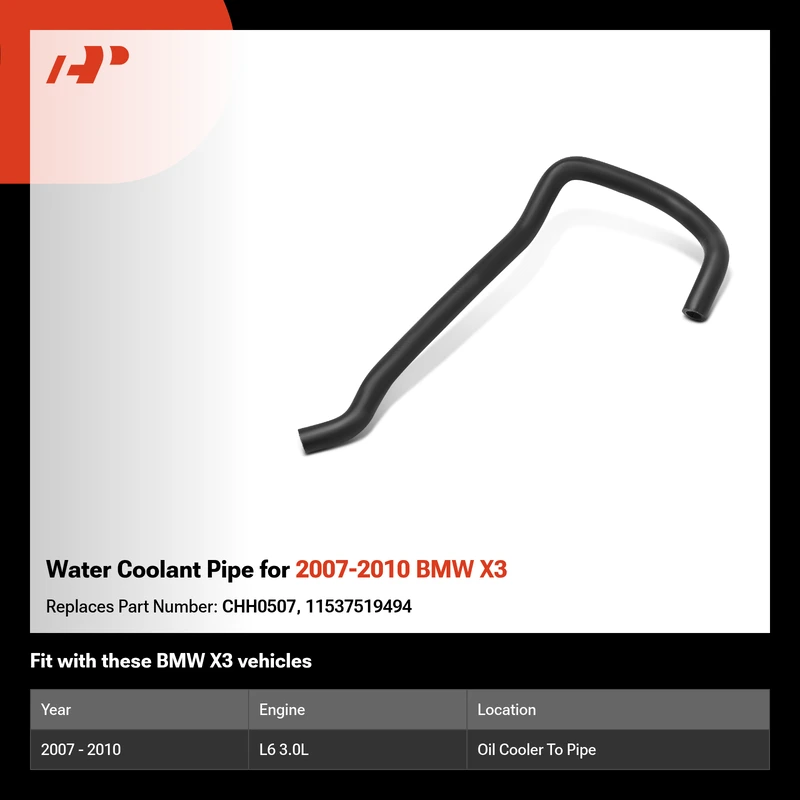 Water Coolant Pipe for 2007-2010 BMW X3