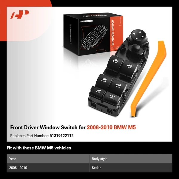 Front Driver Window Switch for 2008-2010 BMW M5