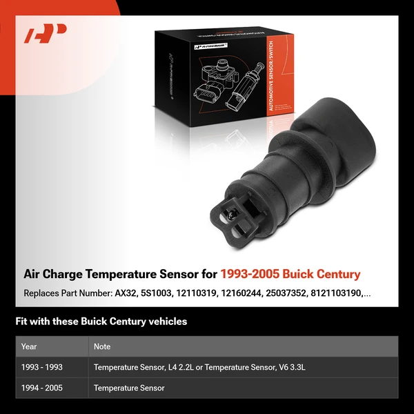 Air Charge Temperature Sensor for 1993-2005 Buick Century