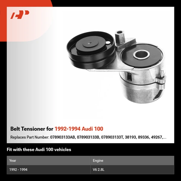 Belt Tensioner for 1992-1994 Audi 100