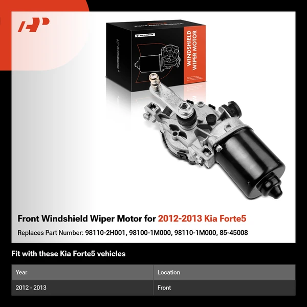 Front Windshield Wiper Motor for 2012-2013 Kia Forte5
