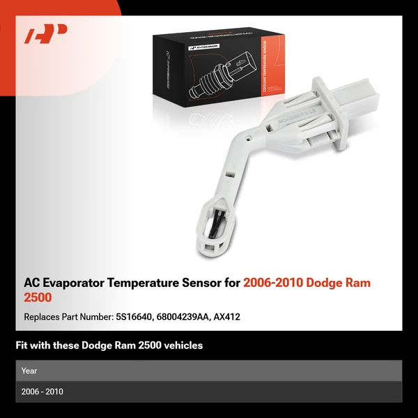 AC Evaporator Temperature Sensor for 2006-2010 Dodge Ram 2500