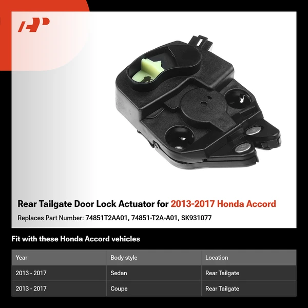 Rear Tailgate Door Lock Actuator for 2013-2017 Honda Accord