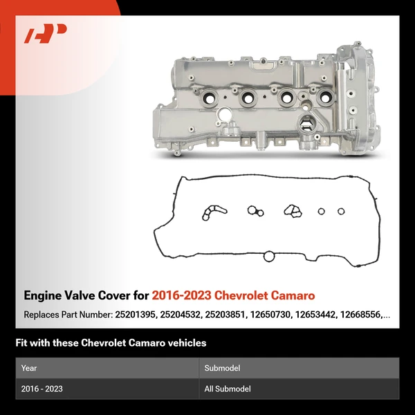 Engine Valve Cover for 2016-2023 Chevrolet Camaro