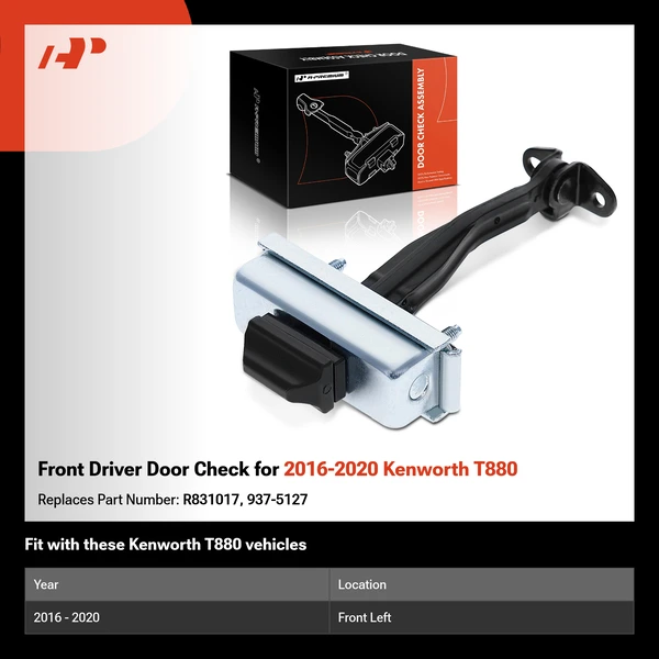 Front Driver Door Check for 2016-2020 Kenworth T880