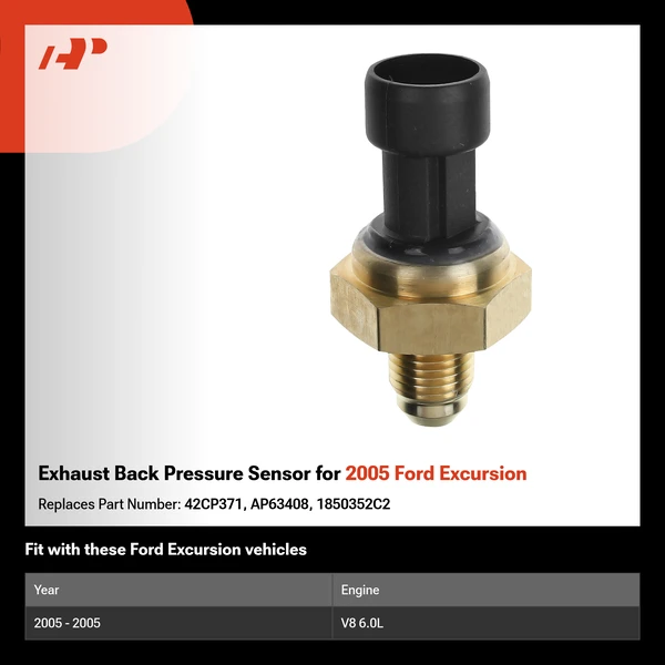 Exhaust Back Pressure Sensor for 2005 Ford Excursion