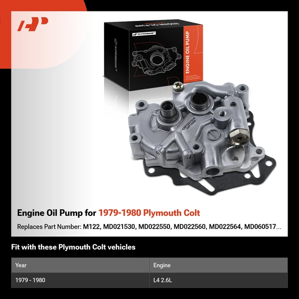 Engine Oil Pump for 1979-1980 Plymouth Colt