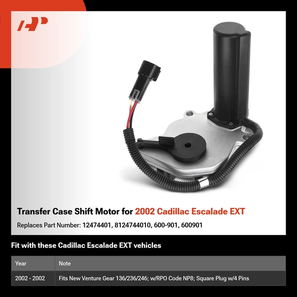 Transfer Case Shift Motor for 2002 Cadillac Escalade EXT