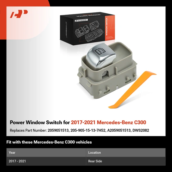 Power Window Switch for 2017-2021 Mercedes-Benz C300