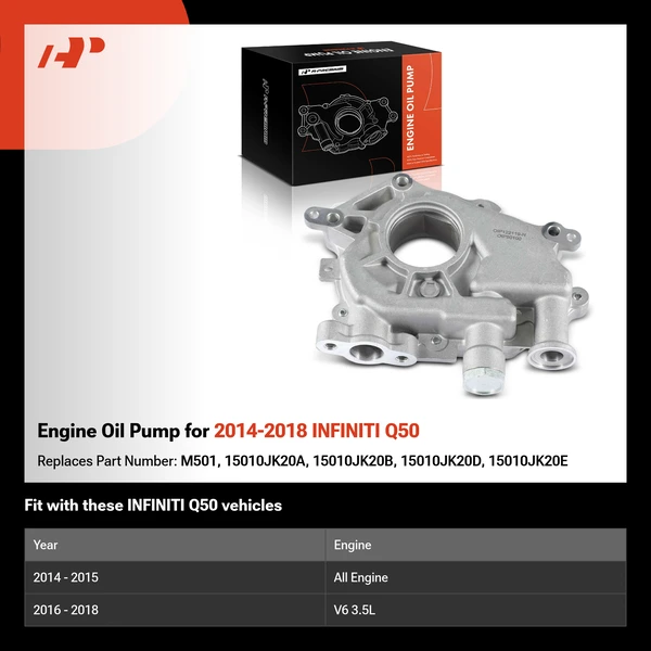 Engine Oil Pump for 2014-2018 INFINITI Q50