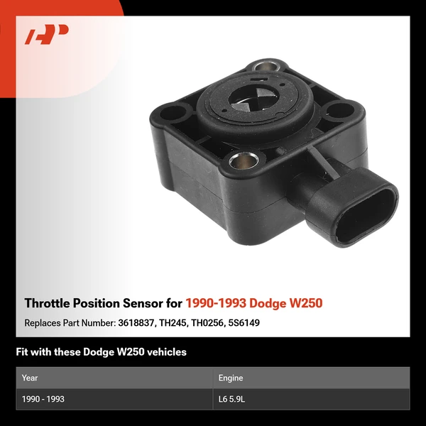 Throttle Position Sensor for 1990-1993 Dodge W250