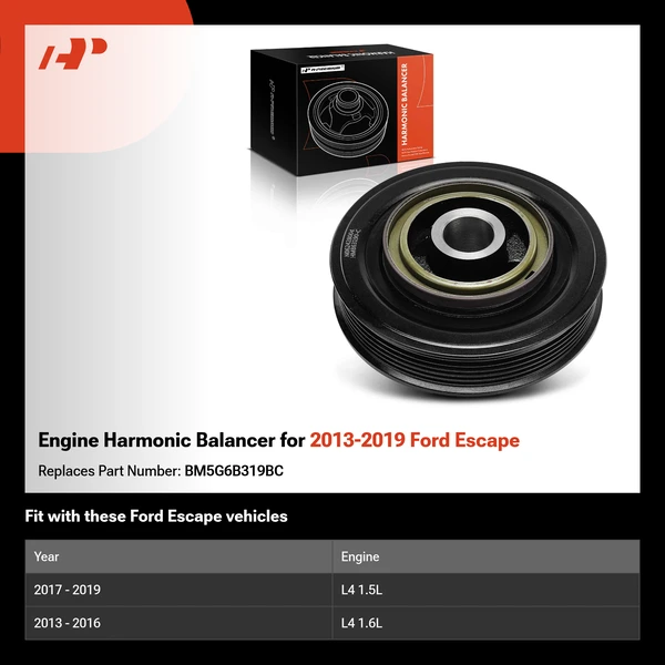 Engine Harmonic Balancer for 2013-2019 Ford Escape
