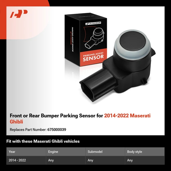 Front or Rear Bumper Parking Sensor for 2014-2022 Maserati Ghibli