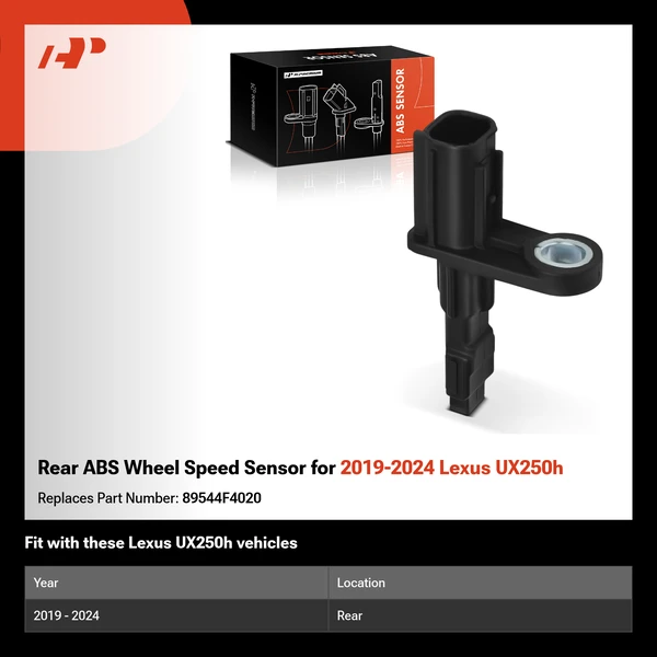 Rear ABS Wheel Speed Sensor for 2019-2024 Lexus UX250h